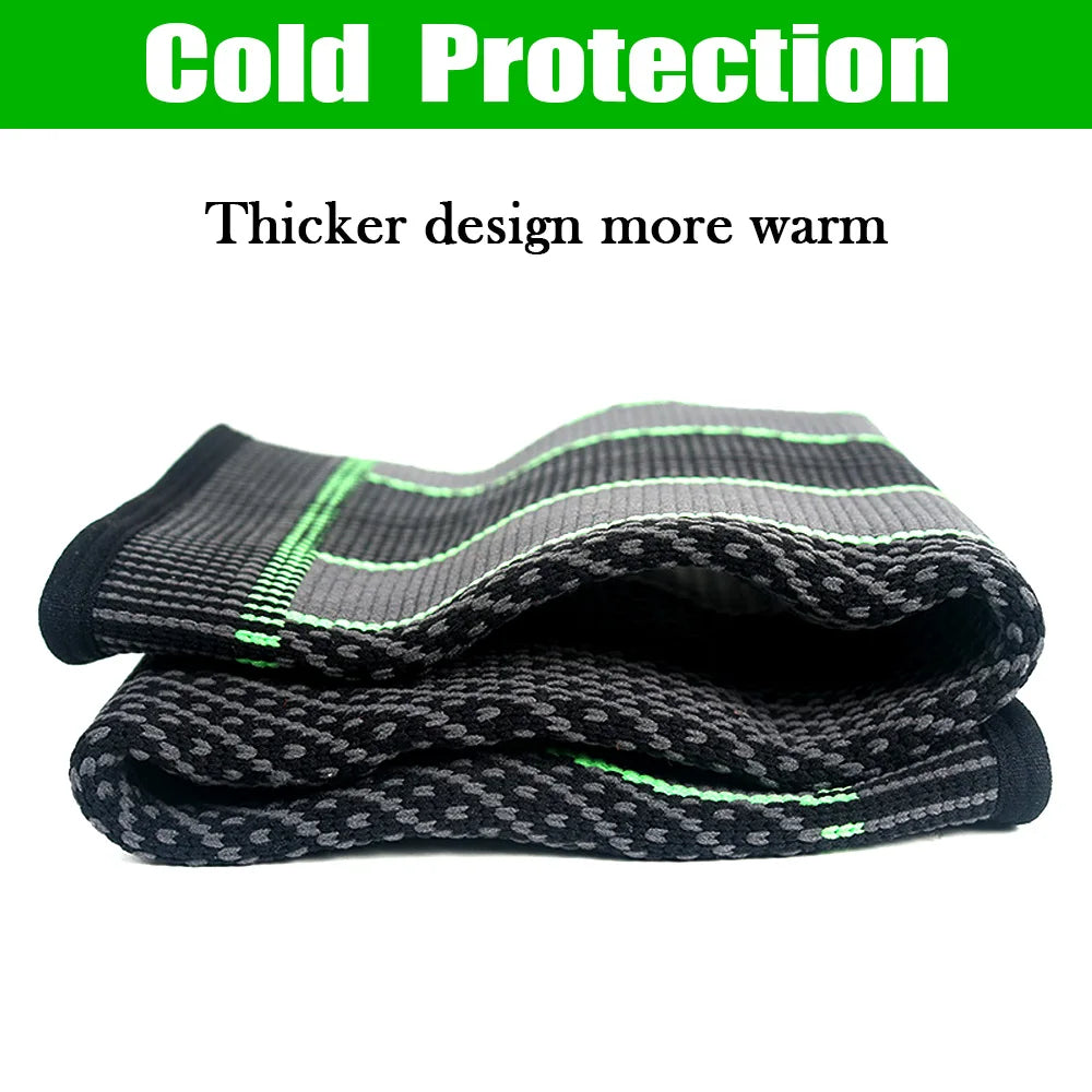 1Pair Sport Full Leg Compression Sleeves Knee Braces Support Protector for Weightlifting Arthritis Joint Pain Relief Muscle Tear